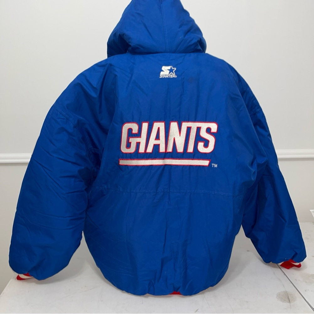 NY Giants Starter Hooded Jacket - Picture 2 of 9